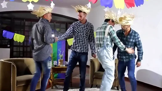 Junina Fest Turns Into Wild Gangbang Suruba Adventure