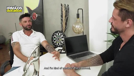 Straight Guys Experiment with Anal for the First Time in Hot Porn Scene