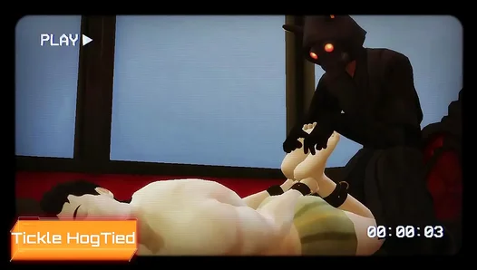 Erotic Tickle Game: Intense 3D BDSM Session Between Men