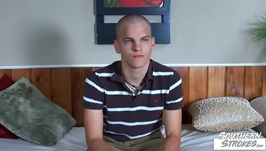 Ethan Jerks Off Solo After Sensual Southern Barber Shop Session