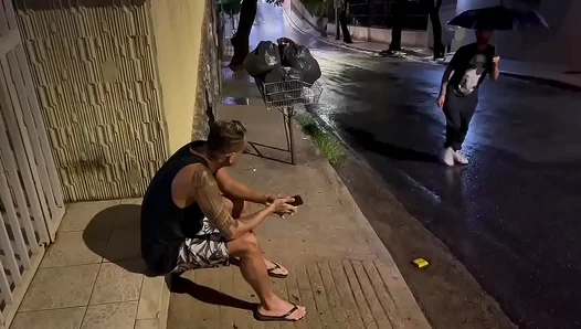Carioca Sinks Teeth Into Mineiro’s Gluttonous Ass On Rainy Day – Brazilian Gay Hardcore