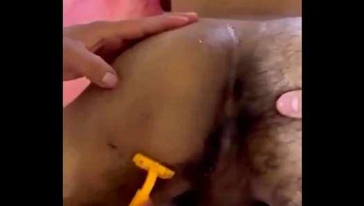 Stepbrother’s Ass Shaved and Fucked Raw in Intense Gay Sex Scene