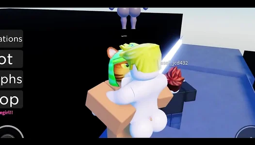 Furry Dominates in Roblox: IntenseGay Anal Riding Session