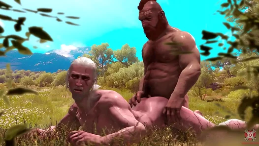 Animated Witcher Guy Dominates Outdoor Anal Session Under Sunlight