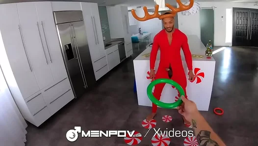 Horny Hunks Enjoy Intense Sweat–Filled XMAS Anal & Blowjob Fun
