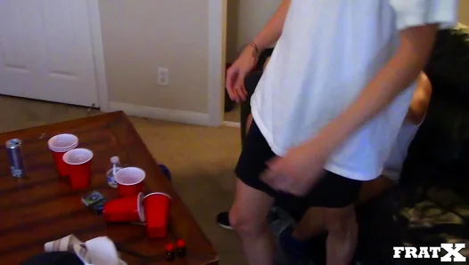 Latin Athlete Gets Brutalized in Intense Frat Gangbang Party – Balls to Wall