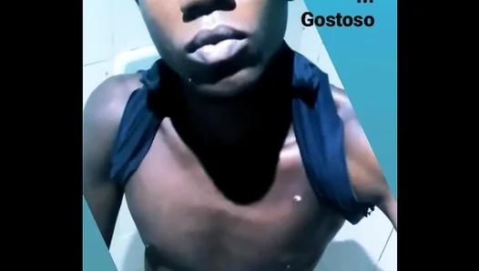 Brazilian Novinho Enjoying Intimate Light BathGay Sex Session