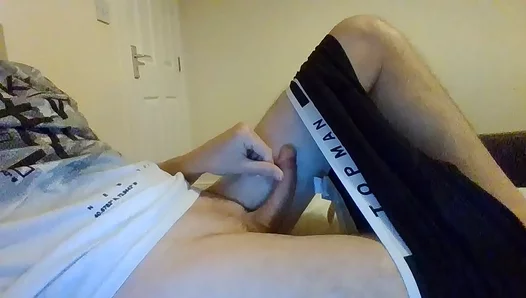 Twink 18+ Shows Off His Hot Cock in Steamy Solo Play & Cum Shot Scene