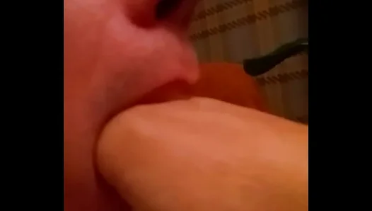 Slut Gags on Own Hand Down His Throat in Intense Amateur Deepthroat Scene