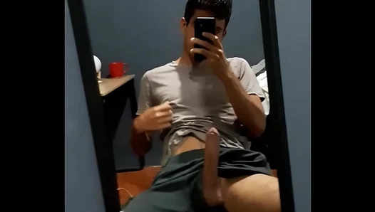 SoloBoy 18+ Masturbates at Home in Steamy Gay Handjob Scene