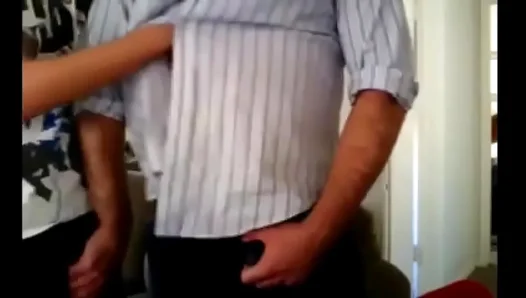 Neighbor’s Big Cock Sucking Leads to Facial Cumshot in Amateur Gay Sex Scene