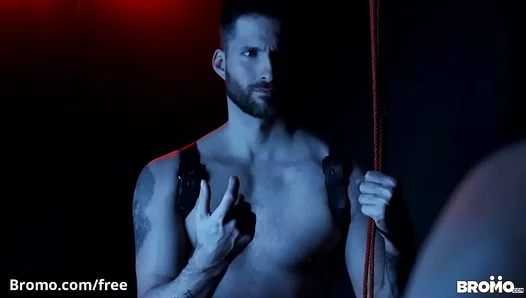 Smooth–Chested Fit Men Enjoy Intense Bareback Action In The Dark Room