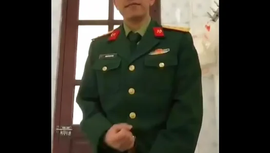 Vietnamese Soldiers Masturbate in Intense Webcam Chat Sex Session