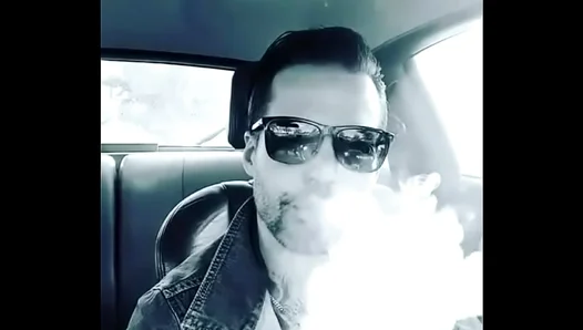 Delicious Young 18+ Man Smokes Seductively Outside Car In Hot SoloGay Session
