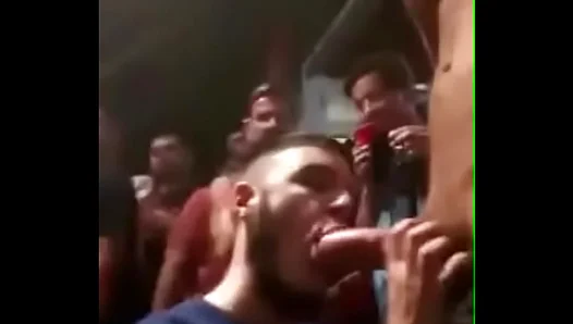 Cute Amateur Gets Sucked Off Publicly at Party in Gay Scene