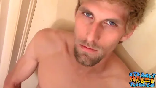 Apollo Delion Jerks Off Muscular Blonde Thug Before Intense Cumshot