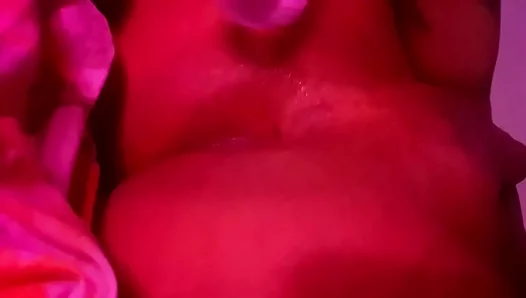 Gay Man Wiggles His Big Ass While Playing With Dildo