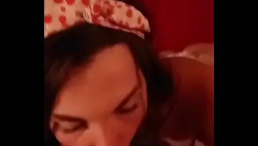 Rebeka Curtts Sucks Client's Arm in Intense ShemaleGay Scene