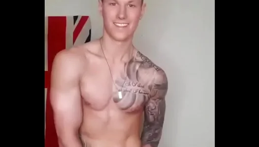 Sexy Man Shows Off Big Cock in Solo Gay Session