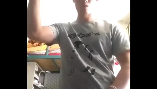 Brother Shoots Sperm During Intense Gay Masturbation Session