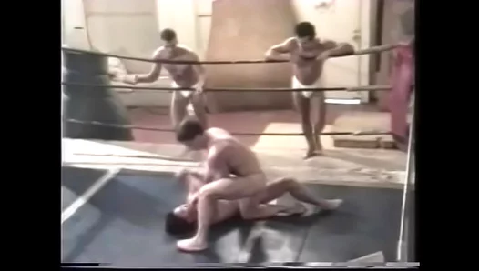 Hefty MMA Fighter Challenges World Champ in Intense Interracial Hunk Scene