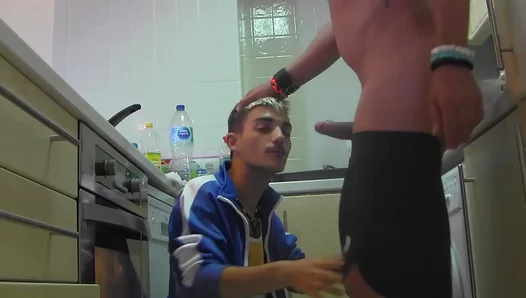 Feeding Frenzy: AmateurGay Blowjob Session Turns Intense