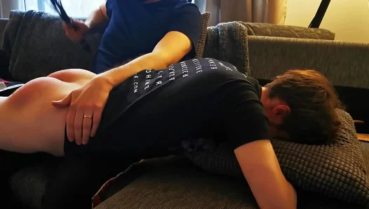 First–Time Twink 18+ Gets Severe Spanking in Domestic Hardcore Scene