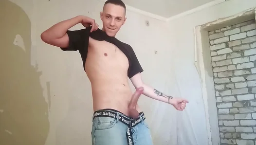 Roman Gisych Masturbates in Abandoned Hospital – First–Person Bisexual Twink 18+ Action