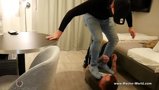 Macho Master Dominates Twink 18+ With BDSM Humiliation – Gay Porn
