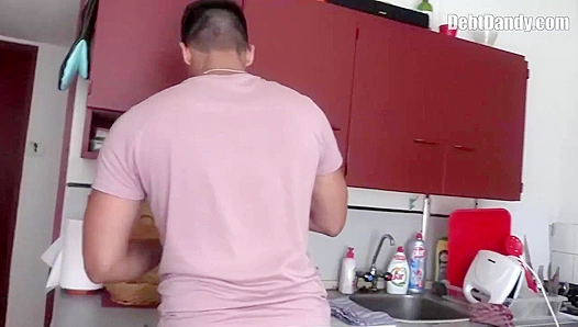 Euro Stud Pays Off Debt with a Rough Anal Session