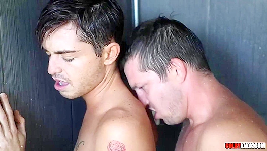 Grayson Lange Takes a Shower Ride With Mickey Knox's Thick Cock