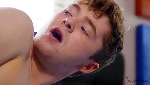 Zander Pounds Andy's Greedy Butthole on the Bed - CorbinFisher