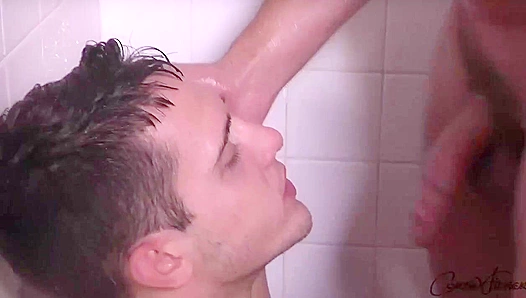 Shower Makeout Leads to Steamy Bathroom Anal with Corbin Fisher