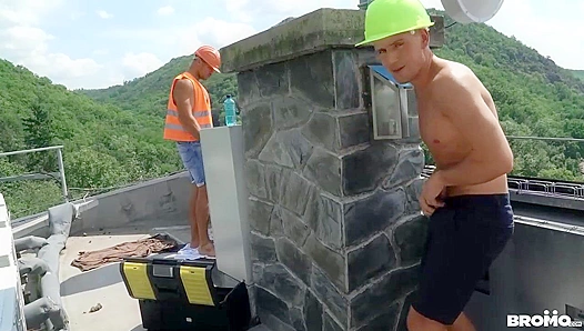 Dee and Duncan Sheen - Hard Hats and Hot Cock on the Roof