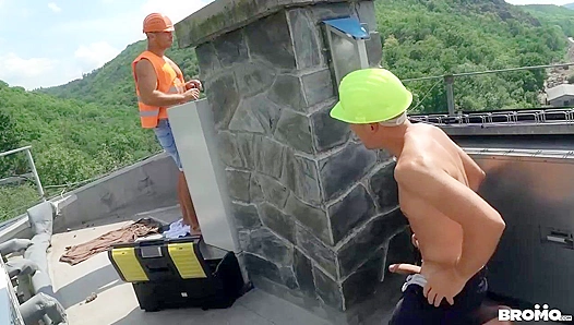 Dee and Duncan Sheen - Hard Hats and Hot Cock on the Roof