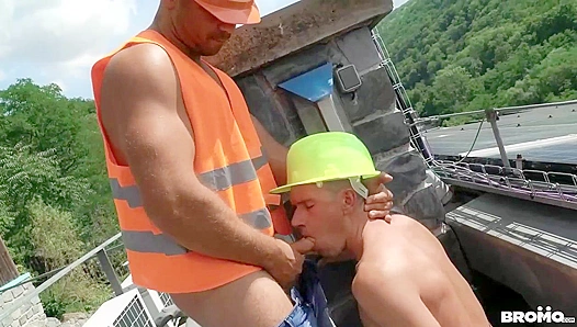 Dee and Duncan Sheen - Hard Hats and Hot Cock on the Roof