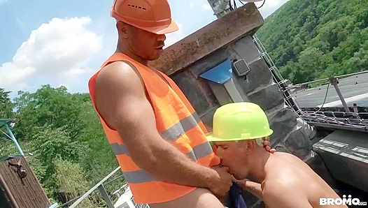 Dee and Duncan Sheen - Hard Hats and Hot Cock on the Roof