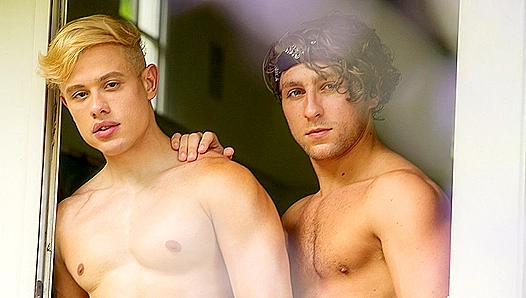 Frizzy-Haired Calvin Pounds Alam Wernik's Tight Ass - Cocky Boys