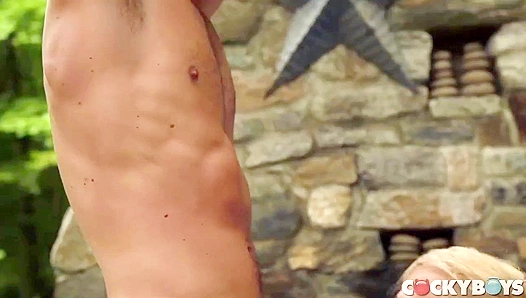 Frizzy-Haired Calvin Pounds Alam Wernik's Tight Ass - Cocky Boys