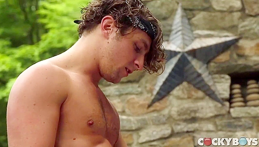 Frizzy-Haired Calvin Pounds Alam Wernik's Tight Ass - Cocky Boys