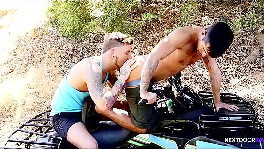 Ty Mitchell & Seth Knight Rough Outdoor Gay Sex - Nextdoor Raw