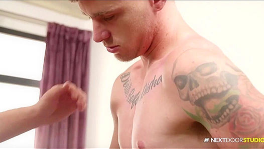 Ripped Studs Ryan, Roman, and Chris Bang in a Wild 3-Way - Nextdoor Originals