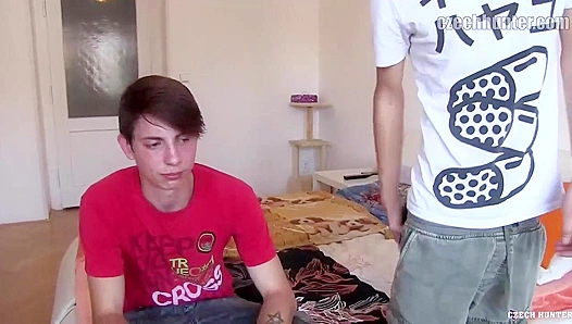 Two Czech Twinks Heat Up in a Wild Amateur Threesome - XXX Gay
