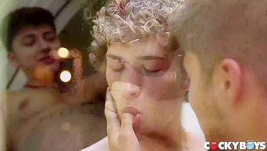 Angel Rivera & Sean Ford Top Each Other Hotly on a Car - Cocky Boys