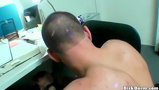 Blake Barnes & Drak Shooter Get Schooled in Gangbang Fun at Dick Dorm