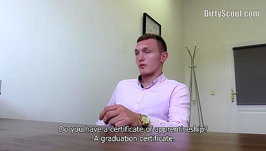 Hairy-Assed Stud Gets Blasted in the Office -Dirty Scout