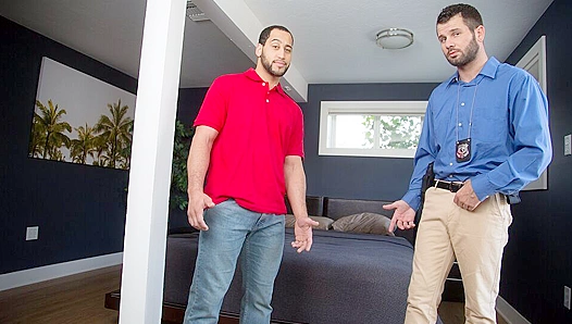 Probation Officer Johnny Fucks Ex-Con David - Neighborhood Desires Unleashed