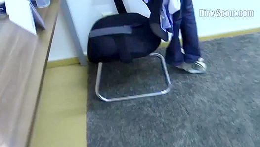 Blonde in Bowtie Fucks Doggy Style - Dirty Scout Seduction