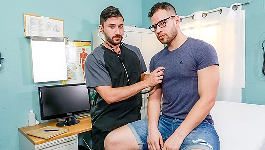 Extra Large Dick Doctor Fucks His Patient - Scott DeMarco & Angel Ventura