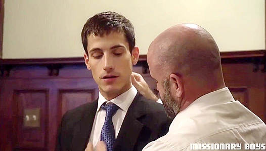 Elder Dial's Forbidden Submission - Tall Mormon Bottoms for Beefy Daddy